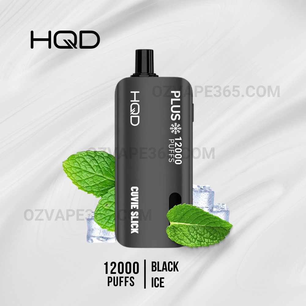 HQD Cuvie Slick Plus 12000 Puffs Black Ice HQD Cuvie Slick Plus 12000 Puffs Black Ice