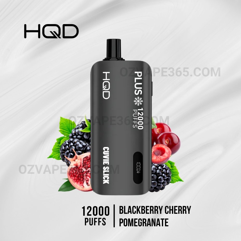 HQD Cuvie Slick Plus 12000 Puffs Blackberry Cherry Pomegranate HQD Cuvie Slick Plus 12000 Puffs Blackberry Cherry Pomegranate
