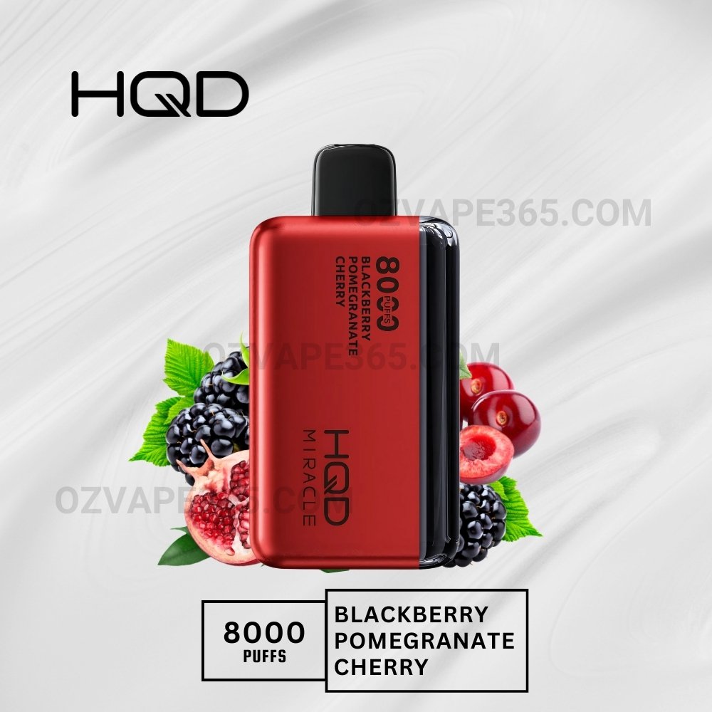 HQD Miracle 8000 Puffs Blackberry Pomegranate Cherry HQD Miracle 8000 Puffs Blackberry Pomegranate Cherry