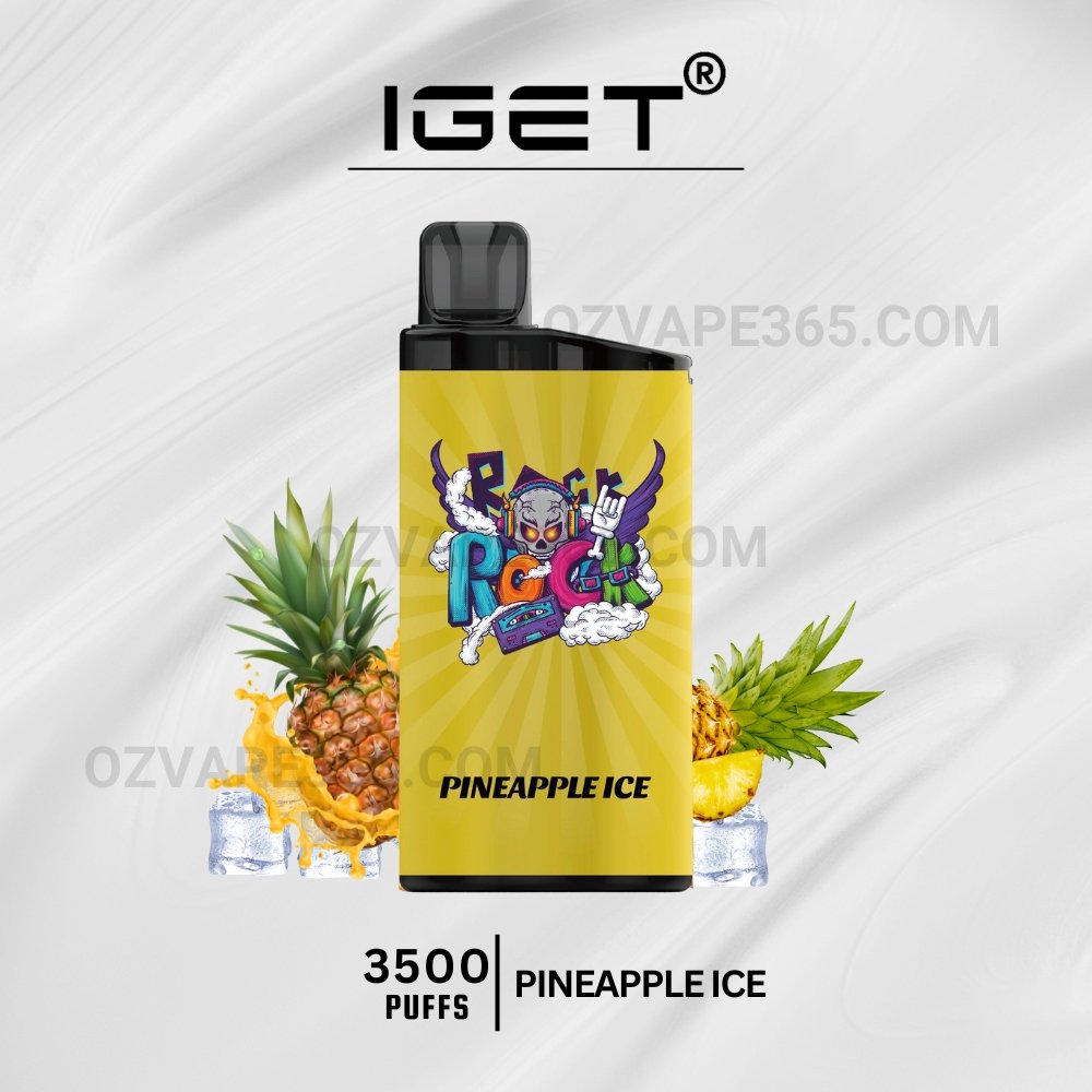 IGET Bar 3500 Puffs Kiwi Pineapple Ice (2) IGET Bar 3500 Puffs Kiwi Pineapple Ice