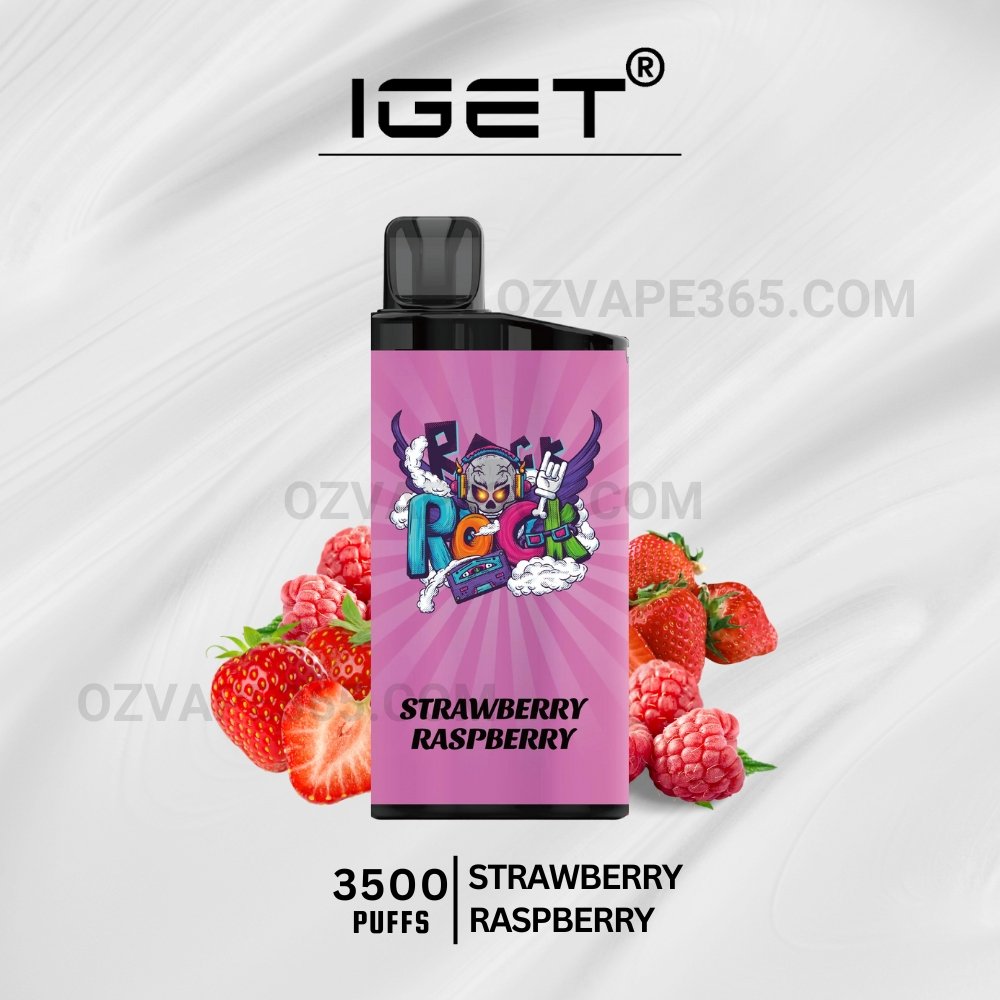 IGET Bar 3500 Puffs Strawberry Raspberry IGET Bar 3500 Puffs Strawberry Raspberry