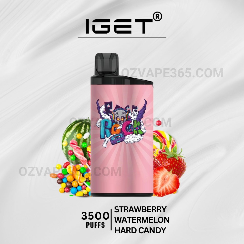 IGET Bar 3500 Puffs Strawberry Watermelon Hard Candy IGET Bar 3500 Puffs Strawberry Watermelon Hard Candy