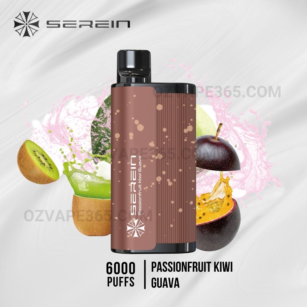 SEREIN Hunter 6000 Puffs Passionfruit Kiwi Guava SEREIN Hunter 6000 Puffs Passionfruit Kiwi Guava