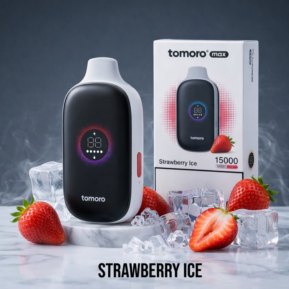 TOMORO 15000 Puffs Strawberry Ice TOMORO Max 15000 Puffs Strawberry Ice