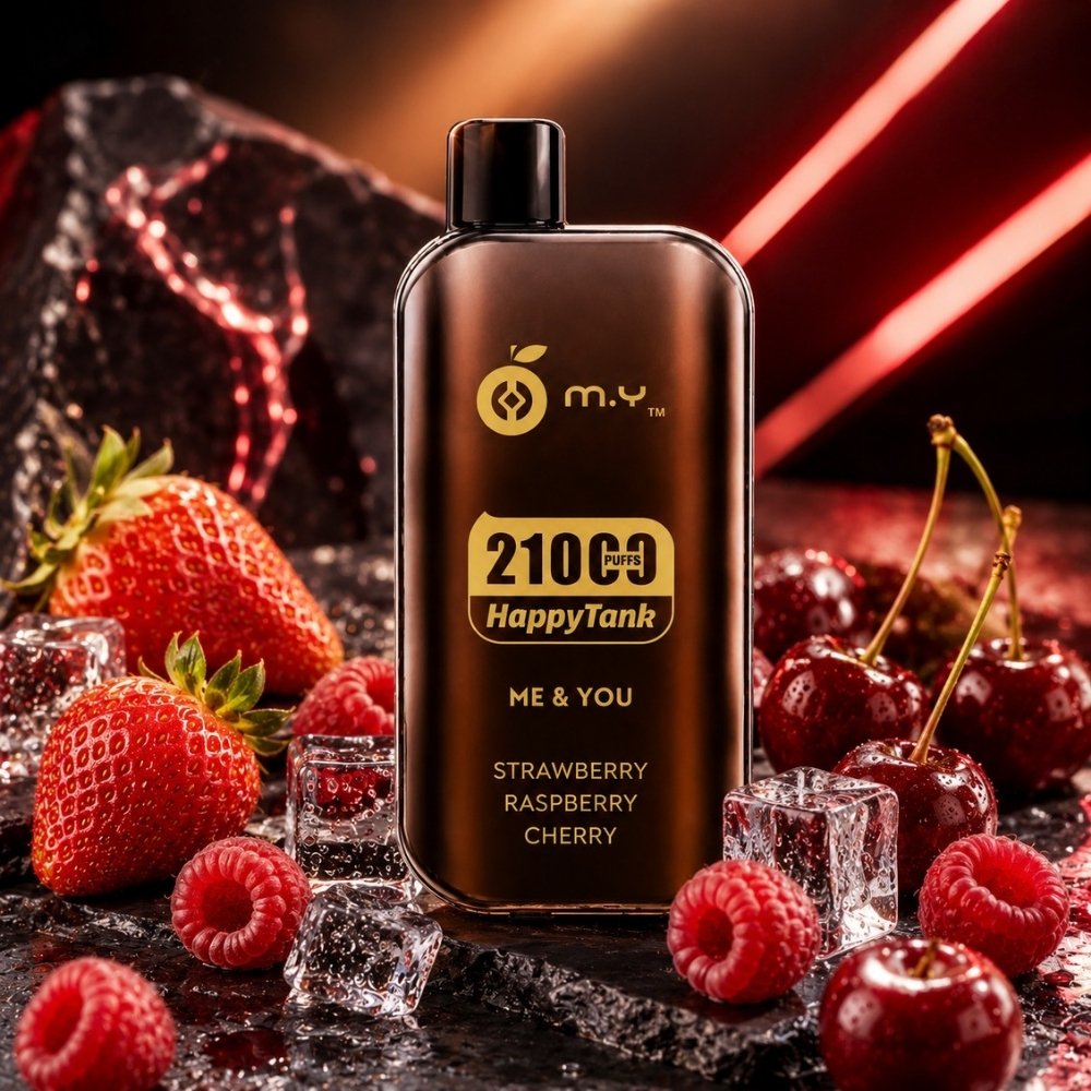 HappyTank 21000 Puffs Strawberry Raspberry Cherry HappyTank 21000 Puffs Strawberry Raspberry Cherry