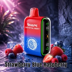 Crystal Mary Pulse 20000 Puffs Strawberry Blue Raspberry