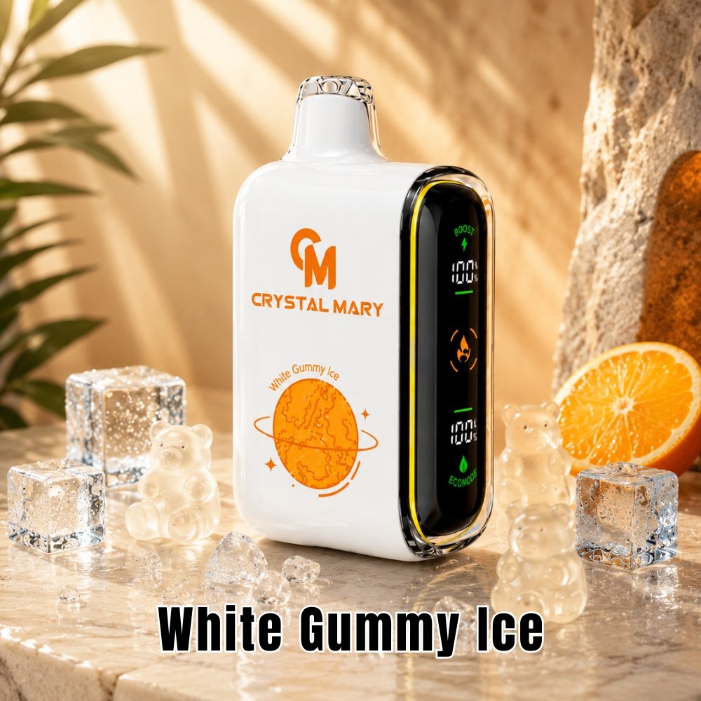 Crystal Mary Pulse 20000 Puffs White Gummy Ice Crystal Mary Pulse 20000 Puffs White Gummy Ice