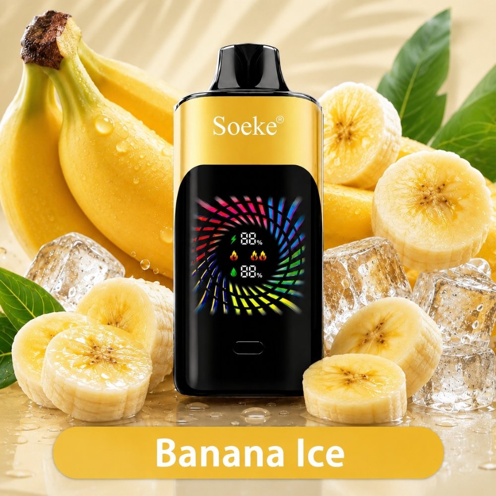 SOEKE S9 28000 Puffs Banana Ice SOEKE S9 28000 Puffs Banana Ice