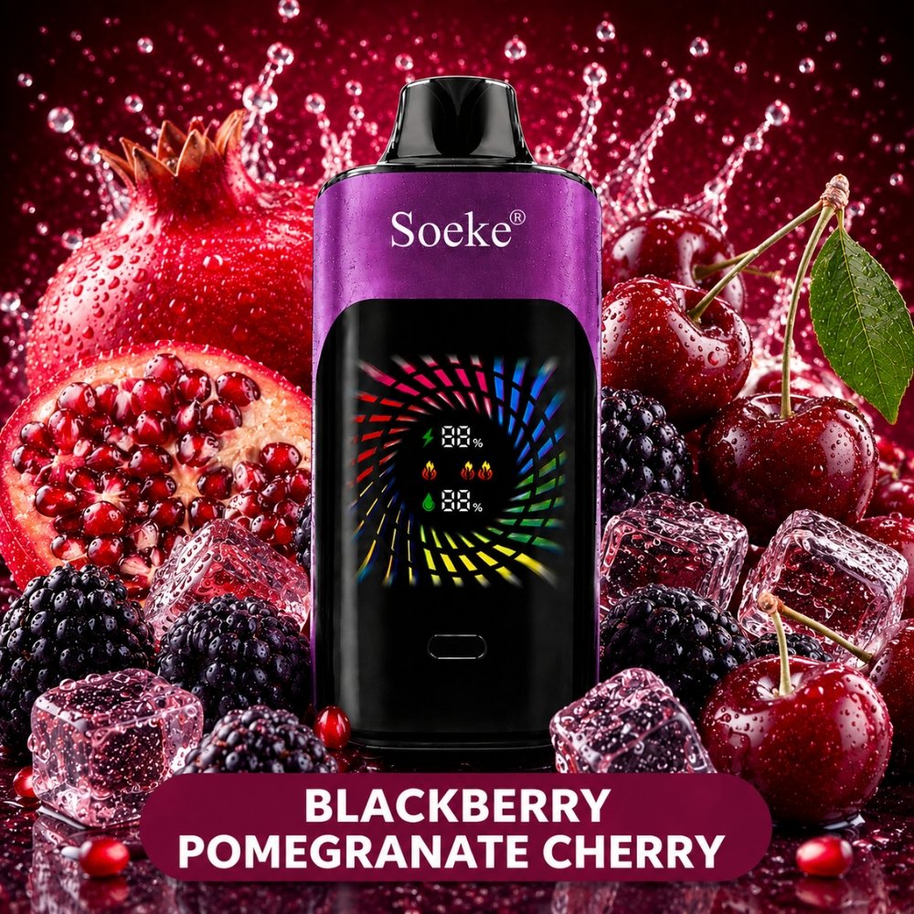 SOEKE S9 28000 Puffs Blackberry Pomegranate Cherry SOEKE S9 28000 Puffs Blackberry Pomegranate Cherry