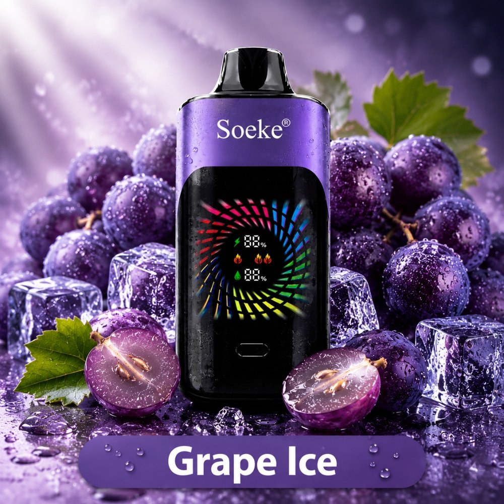 SOEKE S9 28000 Puffs Grape Ice SOEKE S9 28000 Puffs Grape Ice
